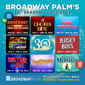 A CHORUS LINE, JERSEY BOYS & More Announced for Broadway Palm's 30th Anniversary Season 