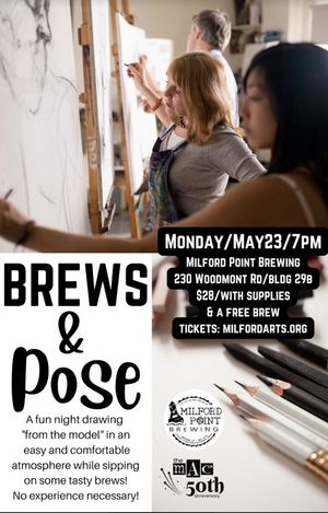 Milford Point Brewing and Milford Arts Council to Host Brews & Pose Event Image