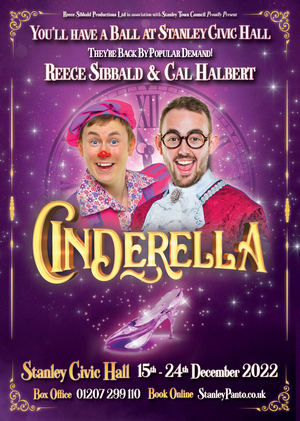 Stanley Civic Hall Announces 2022 Christmas Panto CINDERELLA Image