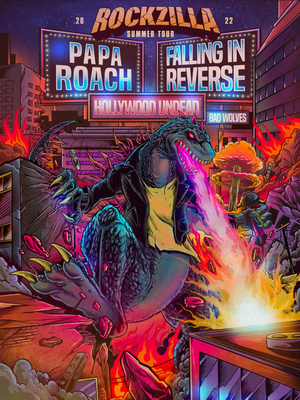 Papa Roach Announce The Rockzilla Summer Tour with Falling In Reverse Image