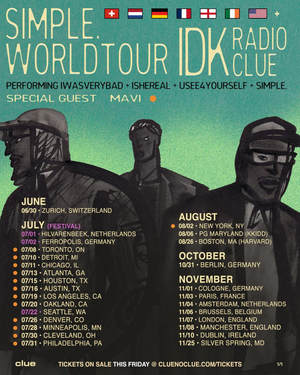 IDK Announces 2022 'Simple.' World Tour  Image