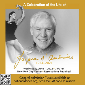 Charlotte d'Amboise, Brian Stokes Mitchell & More to Take Part in Memorial Celebration of the Life of Jacques d'Amboise 