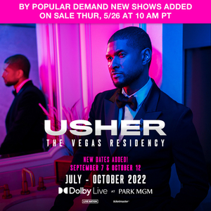 Usher Adds Two Dates to Headlining Las Vegas Residency at Park MGM 