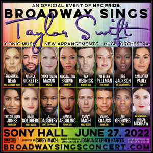 Shoshana Bean, Taylor Iman Jones, Samantha Pauly, and More Set For BROADWAY SINGS TAYLOR SWIFT at Sony Hall 