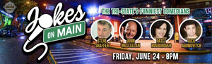 Comedians Announced for JOKES ON MAIN Comedy Series Image