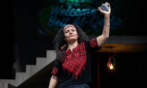Review: TWO PALESTINIANS GO DOGGING, Royal Court Image