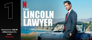 THE LINCOLN LAWYER Tops Netflix's English TV List 