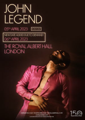 John Legend Announces Second Royal Albert Hall Show Due to Popular Demand 