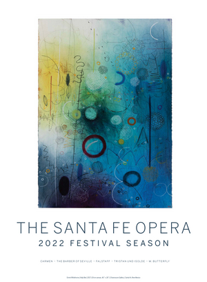 The Santa Fe Opera's 2022 Festival Season Poster Features Artwork of NM Painter Emmi Whitehorse  Image