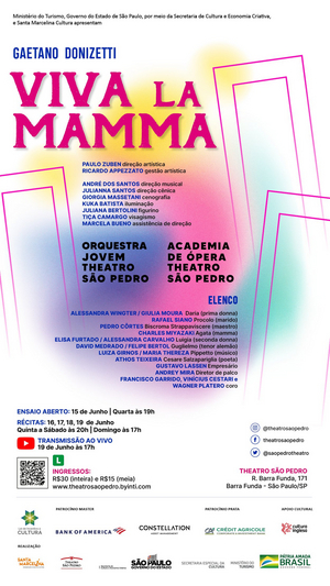 Donizetti's LE CONVENIENZE ED INCONVENIENZE TEATRAL (Viva La Mamma) Opens at Theatro Sao Pedro 