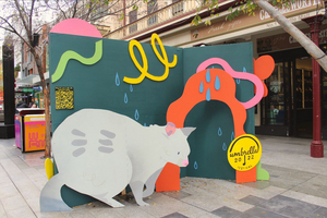 Dave Court Collaborates With Umbrella Festival On Ar Installation In Rundle Mall Image