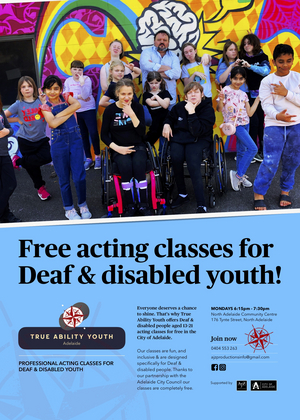 True Ability to Host FREE Professional Acting Classes for Deaf and Disabled Youth 