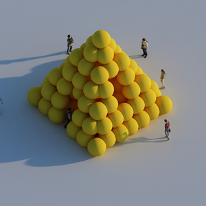 Pittsburgh Cultural Trust Announces Public Art Installation 'Pyramid XL Sphere' On View At Backyard Image