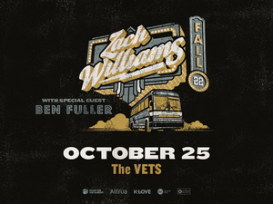 Zach Williams Comes to the VETS in Providence in October 