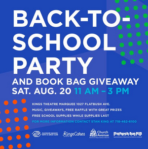 Flatbush Back-to-School Giveaway Announced At Kings Theatre 