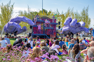 Squonk Performs Free Outdoor Spectacle At NC State LIVE's 50th Anniversary Block Party  Image