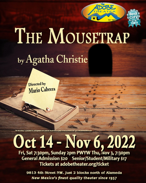 The Adobe Theater to Present THE MOUSETRAP in October 
