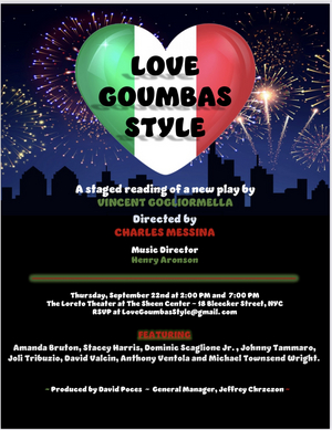 Vincent Gogliormella to Present LOVE GOUMBAS STYLE at The Sheen Center in September Image