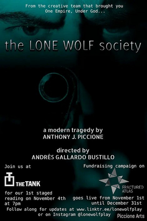 THE LONE WOLF SOCIETY Will Receive First Staged Reading in November 