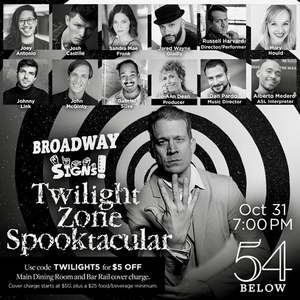 Russell Harvard, Josh Castille and Sandra Mae Frank to Headline BROADWAY SIGNS! TWILIGHT ZONE SPOOKTACULAR 