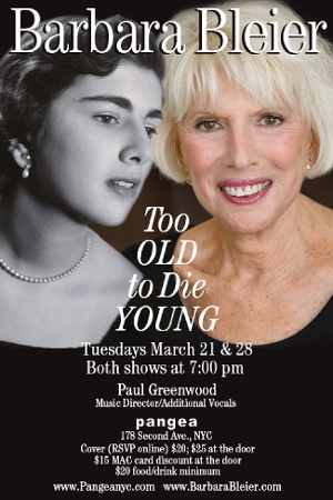 Barbara Bleier Will Play TOO OLD TO DIE YOUNG At Pangea Image