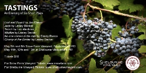TASTINGS: SIX SHORT ORIGINAL PLAYS at Shelburne And Snow Farm Vineyards Image