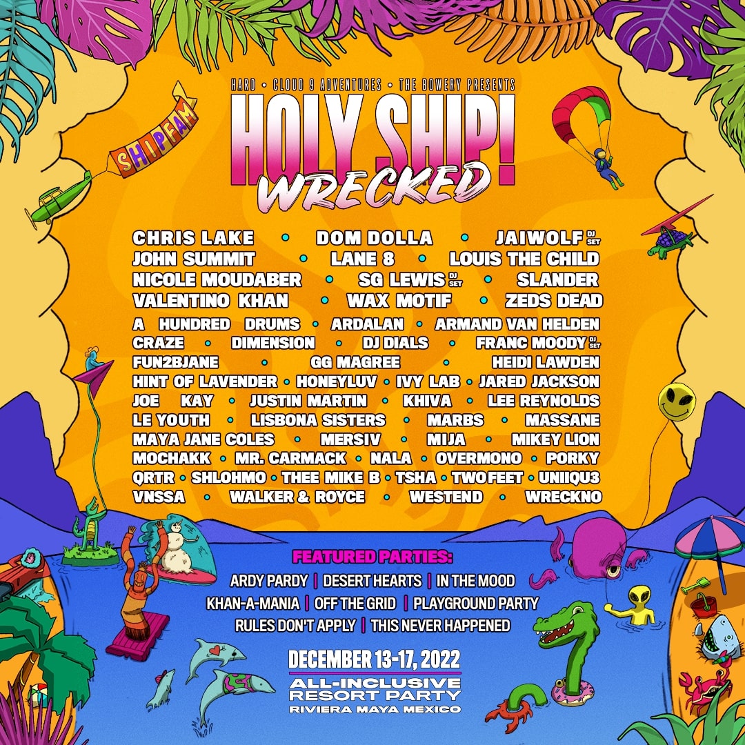 HOLY SHIP! WRECKED Announces Music & Activities Schedules, 