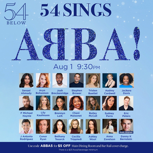 Brennyn Lark, F. Michael Haynie, Anna Zavelson, and More Will Sing ABBA at 54 Below  Image