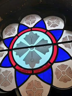 Charter Oak Cultural Center Installs Restored Stained Glass Windows To Historic Building Image