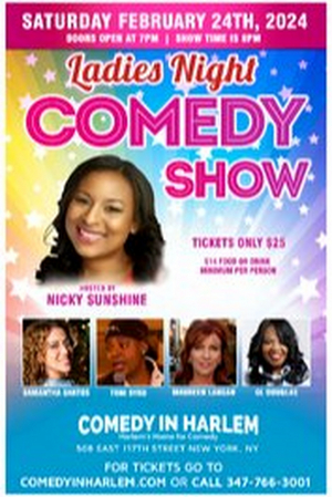 Comic Nicky Sunshine Hosts Ladies Night Showcase at Comedy in Harlem This Weekend Image