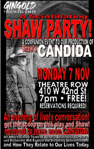 Gingold Theatrical Group to Present A SCINTILLATING SHAW PARTY Featuring a Discussion of CANDIDA Image