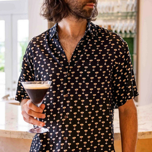 KENNY FLOWERS for Spring Break Fashion and their New Espresso Martini Print Shirt Image
