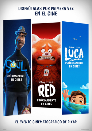 Las películas Pixar SOUL, LUCA y RED se estrenarán en cines por primera vez  Image