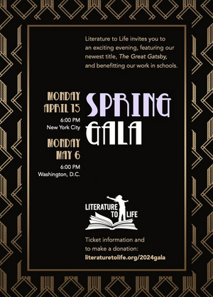 Literature to Life Will Host Spring Galas in New York City and Washington, D.C. Image