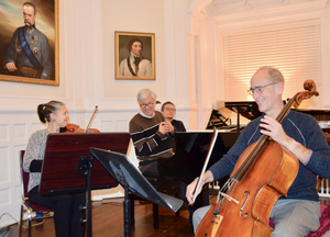Pianist Brian Ganz, Cellist Carter Brey, violinist Laura Colgate in Chopin Chamber Music Concert at Strathmore Image