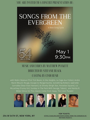 Robin DeJesus, Gabrielle Carrubba and Kenita R Miller Will Lead SONGS FROM THE EVERGREEN at 54 Below 