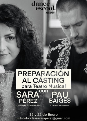 Sara Pérez y Pau Baiges imparten intensivo para casting de musicales 