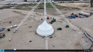 Video: Go Inside the Raising of The Broadway Tent At Grandscape Image