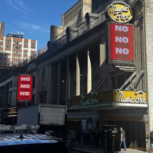 Photos: Broadway Marquees Light Up with 'NO Crime, NO Chaos, NO Casino' Photo