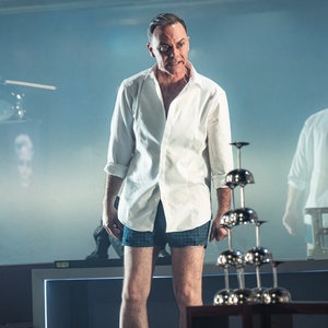 Photos: Daniel Brocklebank and Faye Brookes in DOUBLE DOUBLE at the Barn Theatre in Cirenc Photo