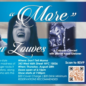 Maria Zouves Will Return to Don’t Tell Mama With New Cabaret Concert MORE Photo