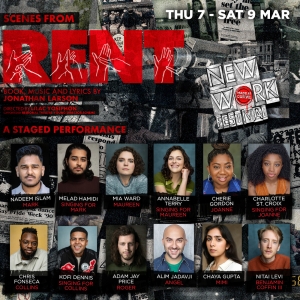 Cast Set For Made at Curve's SCENES FROM RENT Staged Performance Photo