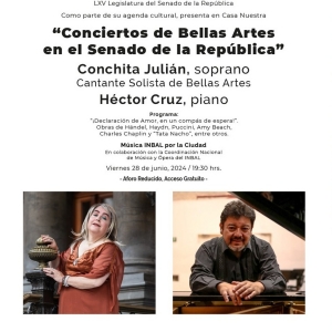 Llegan La Soprano Conchita Julián Y El Pianista Héctor Cruz Con Declaraci&oa Photo