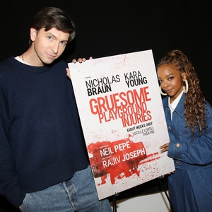 Photos: GRUESOME PLAYGROUND INJURIES' Nicholas Braun and Kara Young Meet the Press