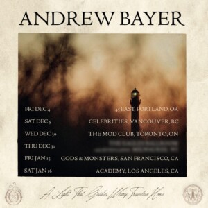 Photos: Andrew Bayer to Launch A Light That Guides Weary Travelers Home Tour Photo