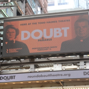 Up on the Marquee: DOUBT Photo