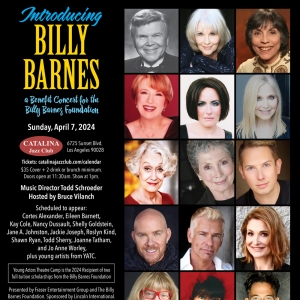 Cast Set For INTRODUCING BILLY BARNES Concert at Catalina Jazz Club Photo