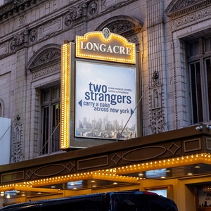 Up on the Marquee: TWO STRANGERS (CARRY A CAKE ACROSS NEW YORK) Photo