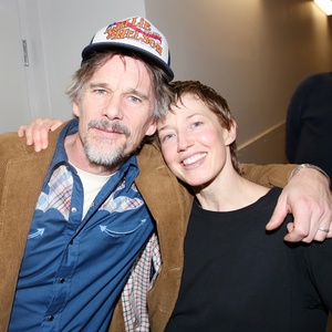 Photos: Ethan Hawke Visits Carrie Coon and Namir Smallwood in BUG Photo