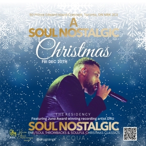 Dru Brings A SOUL NOSTALGIC Christmas to Acqua Supper Club Photo